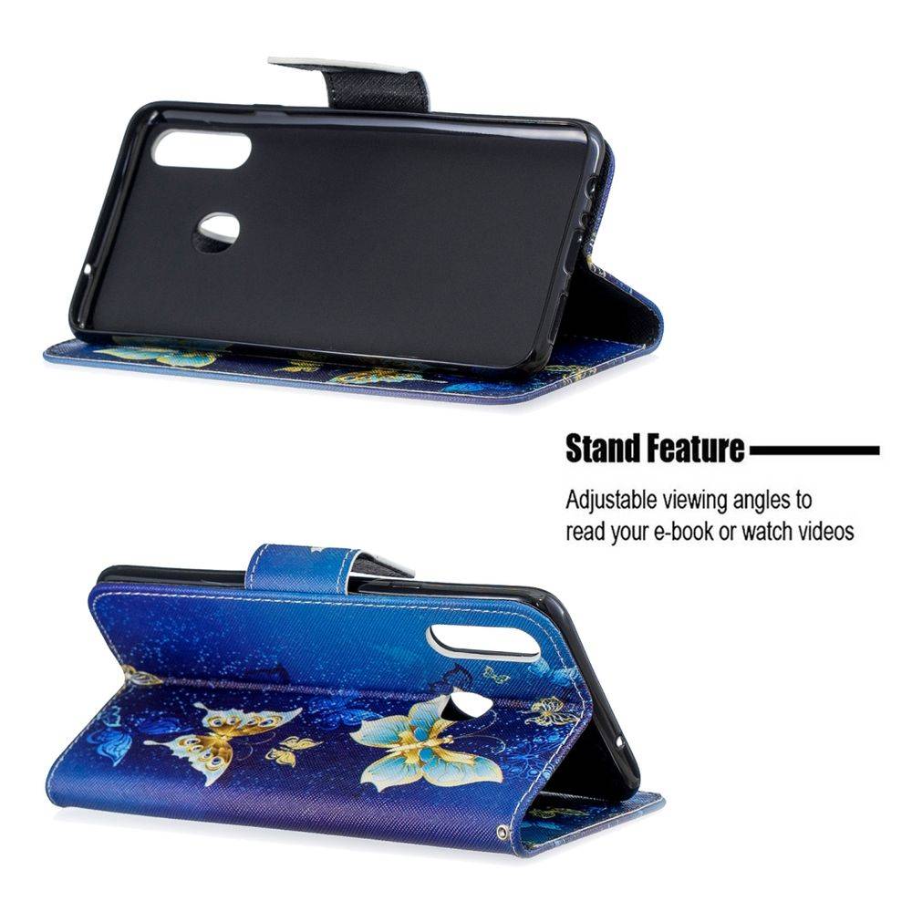 Für Samsung Galaxy A20S A207F Kunstleder Handy Tasche Book Motiv 3 Schutz Hülle Case Cover Etui Neu