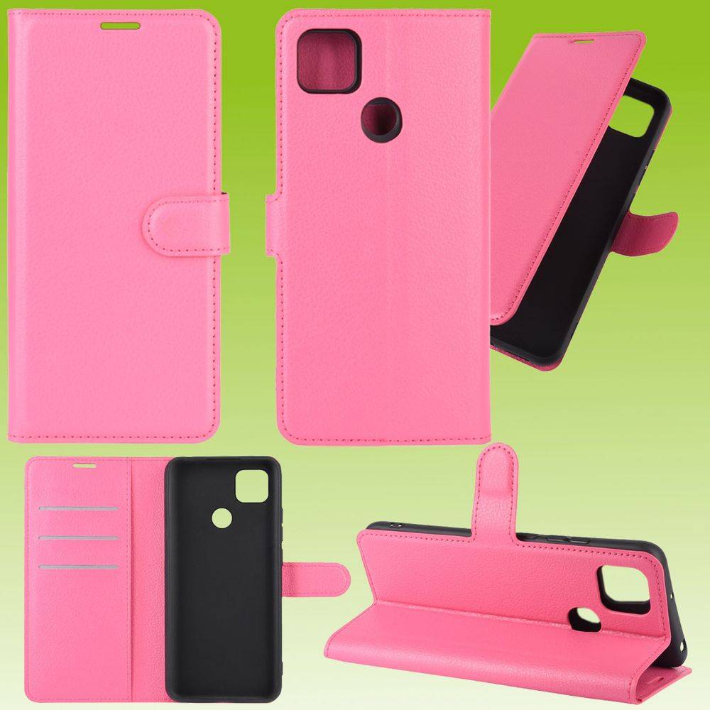 Für Xiaomi Redmi 9C Handy Tasche Wallet Premium Pink Schutz Hülle Case Cover Etuis Neu Zubehör