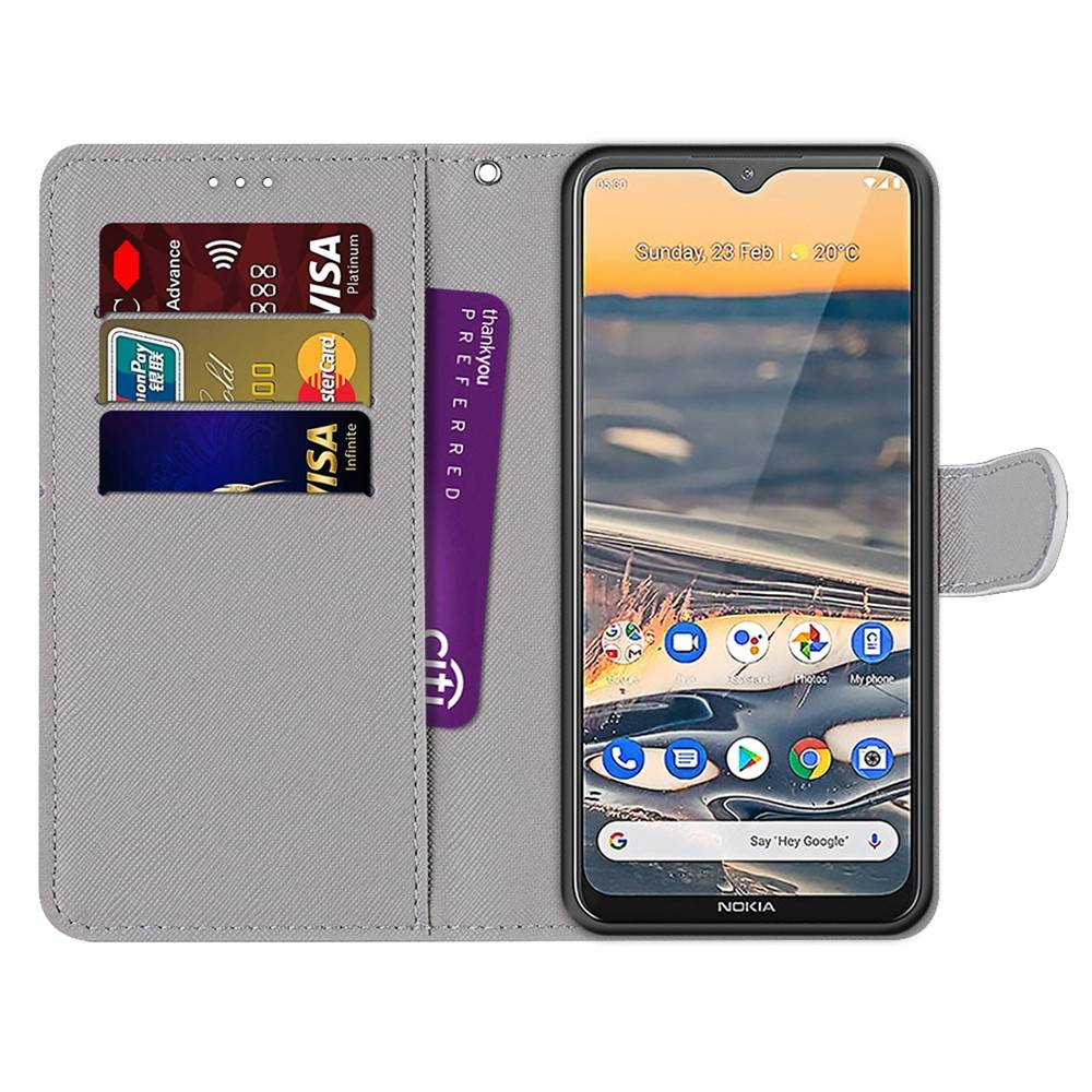 Für Nokia 5.3 Kunstleder Handy Tasche Book Motiv 2 Schutz Hülle Case Cover Etui Neu