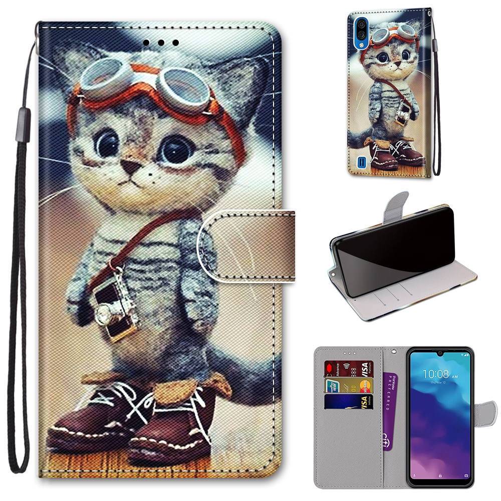 Für ZTE Blade A5 2020 Kunstleder Handy Tasche Book Motiv 1 Schutz Hülle Case Cover Etui Neu