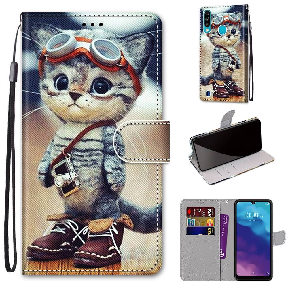 Für ZTE Blade A7 2020 Kunstleder Handy Tasche Book Motiv 1 Schutz Hülle Case Cover Etui Neu