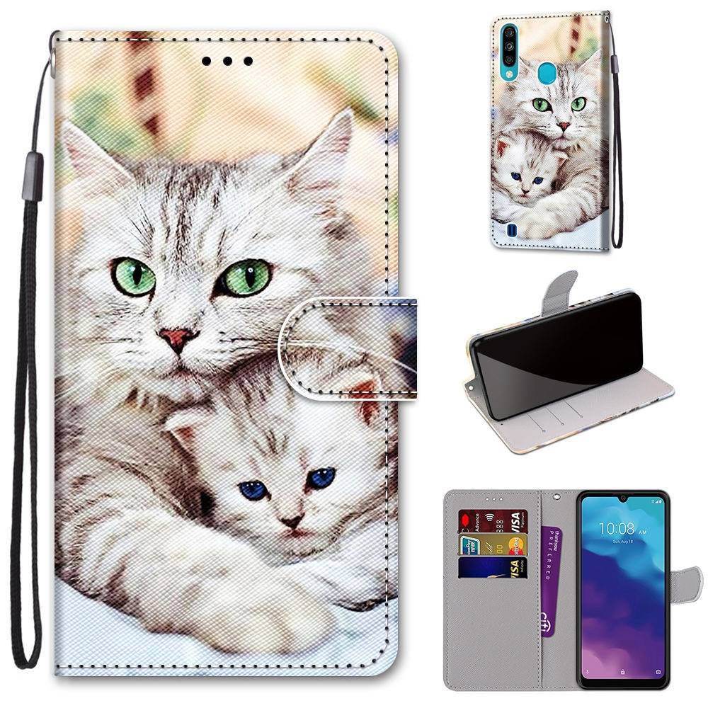 Für ZTE Blade A7 2020 Kunstleder Handy Tasche Book Motiv 3 Schutz Hülle Case Cover Etui Neu