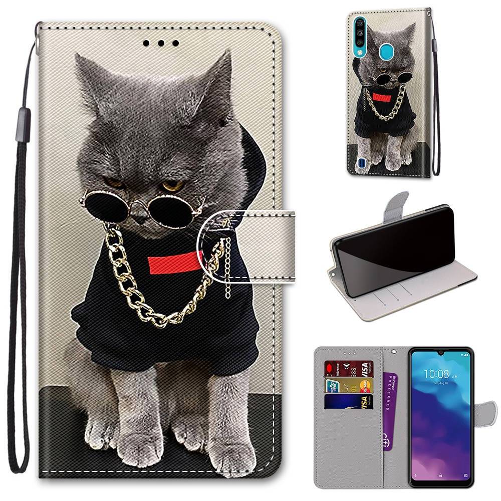 Für ZTE Blade A7 2020 Kunstleder Handy Tasche Book Motiv 5 Schutz Hülle Case Cover Etui Neu