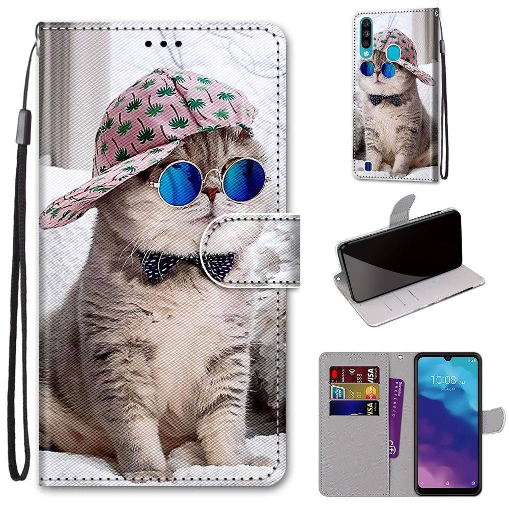 Für ZTE Blade A7 2020 Kunstleder Handy Tasche Book Motiv 6 Schutz Hülle Case Cover Etui Neu