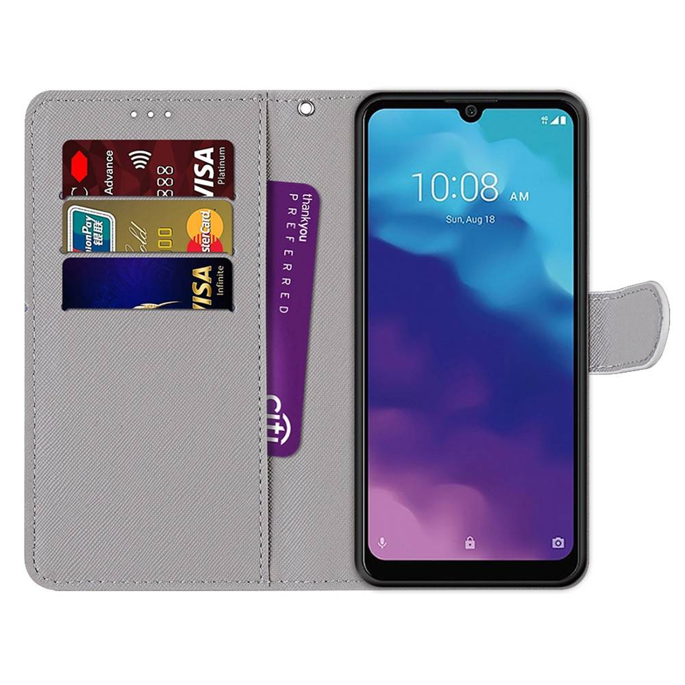 Für ZTE Blade A7 2020 Kunstleder Handy Tasche Book Motiv 6 Schutz Hülle Case Cover Etui Neu