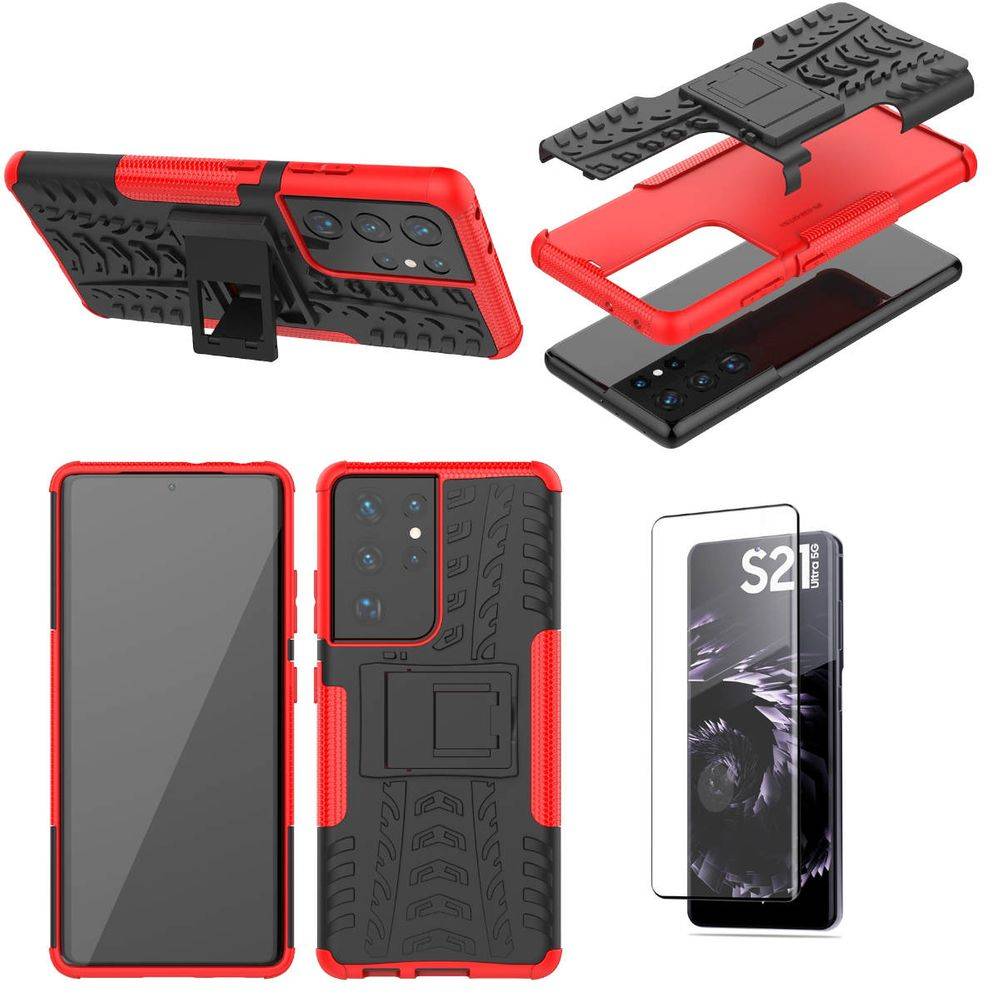 Hybrid Case 2 teilig Outdoor Handy Tasche Hülle für viele Samsung Galaxy Modelle