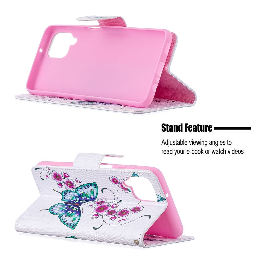 Für Samsung Galaxy A12 A125F Kunstleder Handy Tasche Book Motiv 4 Schutz Hülle Case Cover Etui Neu