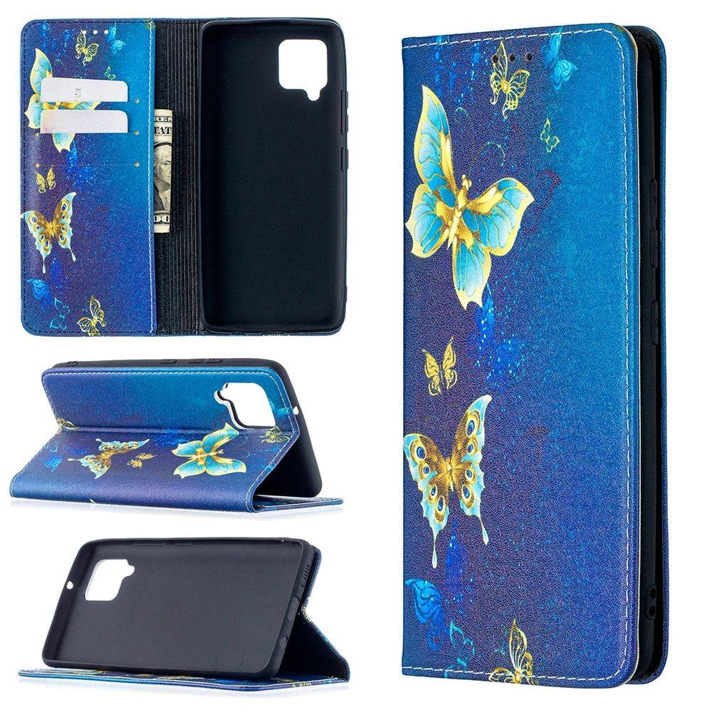 Für Samsung Galaxy A42 5G A426B Kunstleder Handy Tasche Book Motiv 2 Schutz Hülle Case Cover Etui Neu