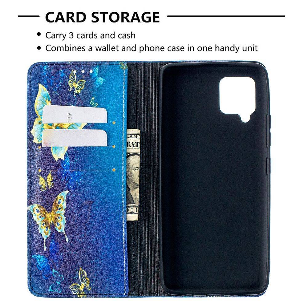 Für Samsung Galaxy A42 5G A426B Kunstleder Handy Tasche Book Motiv 2 Schutz Hülle Case Cover Etui Neu