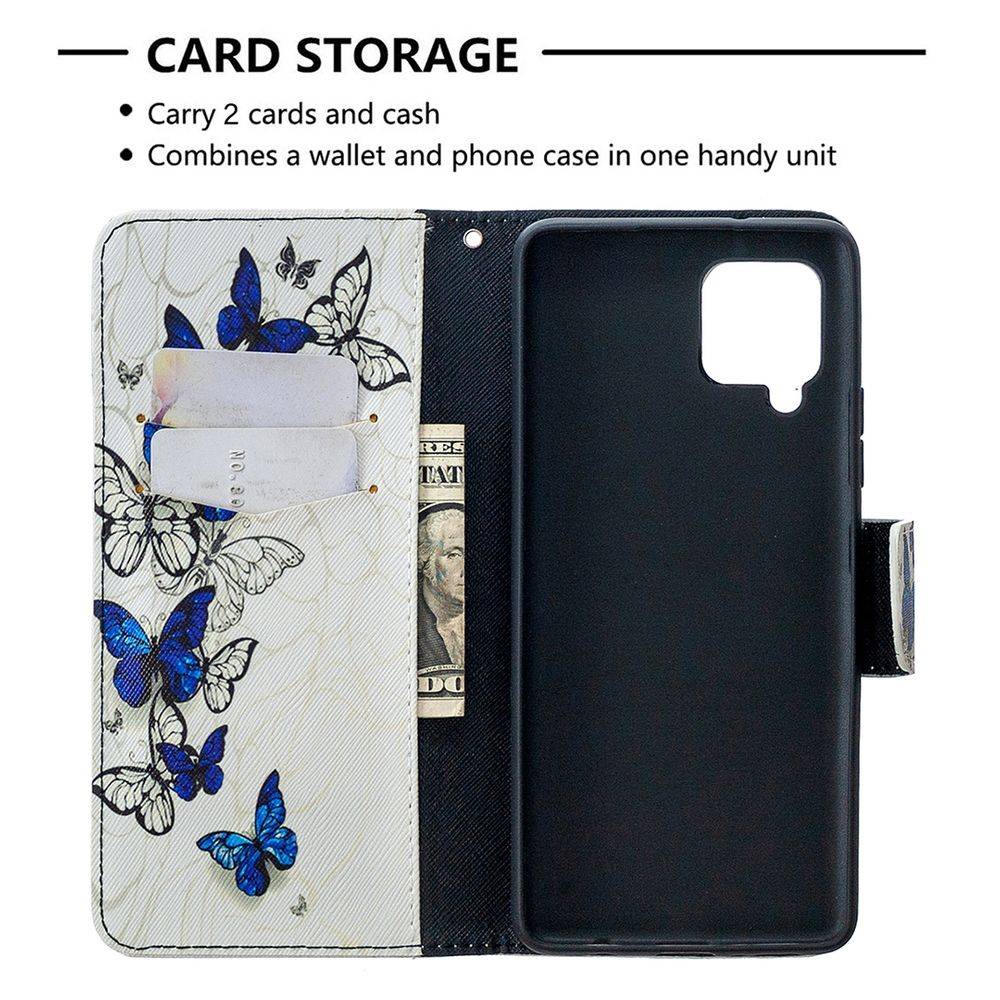Für Samsung Galaxy A42 5G A426B Kunstleder Handy Tasche Book Motiv 6 Schutz Hülle Case Cover Etui Neu