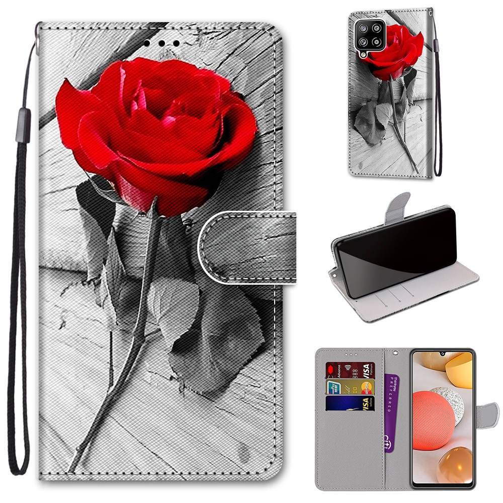 Für Samsung Galaxy A42 5G A426B Kunstleder Handy Tasche Book Motiv 8 Schutz Hülle Case Cover Etui Neu
