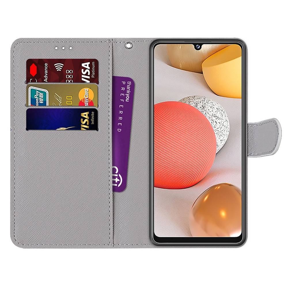 Für Samsung Galaxy A42 5G A426B Kunstleder Handy Tasche Book Motiv 9 Schutz Hülle Case Cover Etui Neu