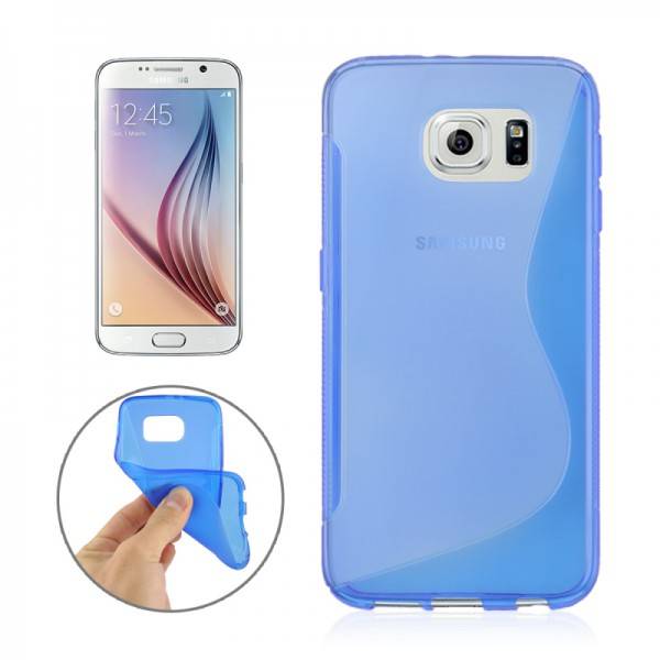 Silikonhülle S-Line Blau für Samsung Galaxy S6 G920 G920F