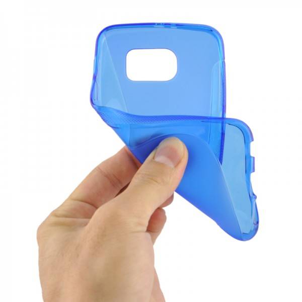 Silikonhülle S-Line Blau für Samsung Galaxy S6 G920 G920F