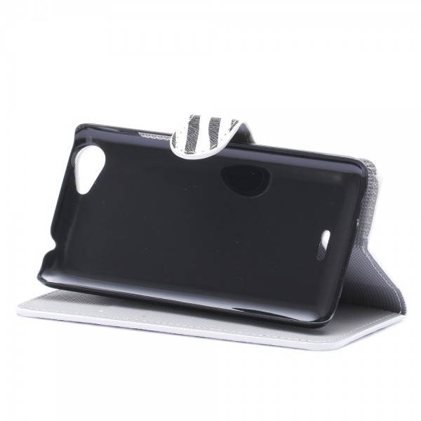 Tasche Wallet Muster 7 für Wiko Rainbow Jam