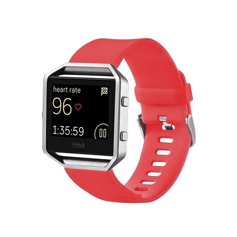 Kunststoff / Silikon Uhr Armband für Fitbit Blaze Watch Rot Zubehör