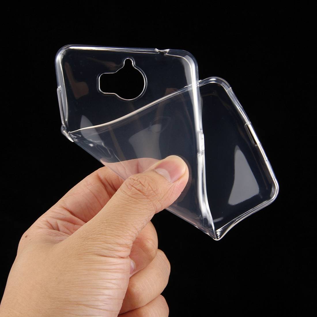 Silikoncase Transparent 0,3 mm Ultradünn Hülle für Huawei Y5 2017 Tasche Cover Neu