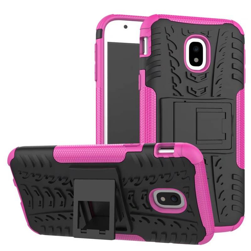 Hybrid Case 2teilig Outdoor Pink Tasche Hülle für Samsung Galaxy J5 J530F 2017