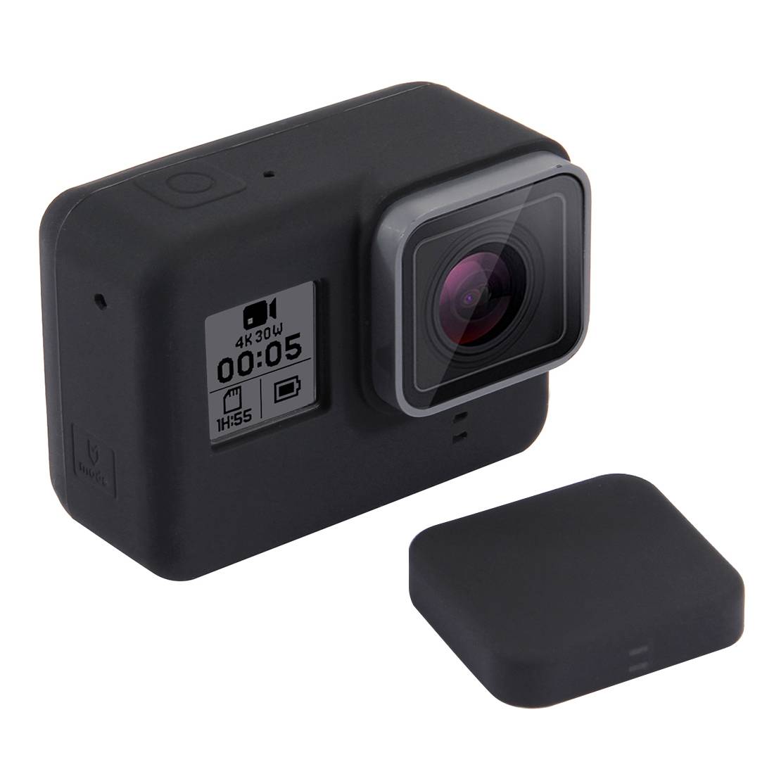 PULUZ Silikon Schutz für GoPro Hero 5 und 6 Schwarz
