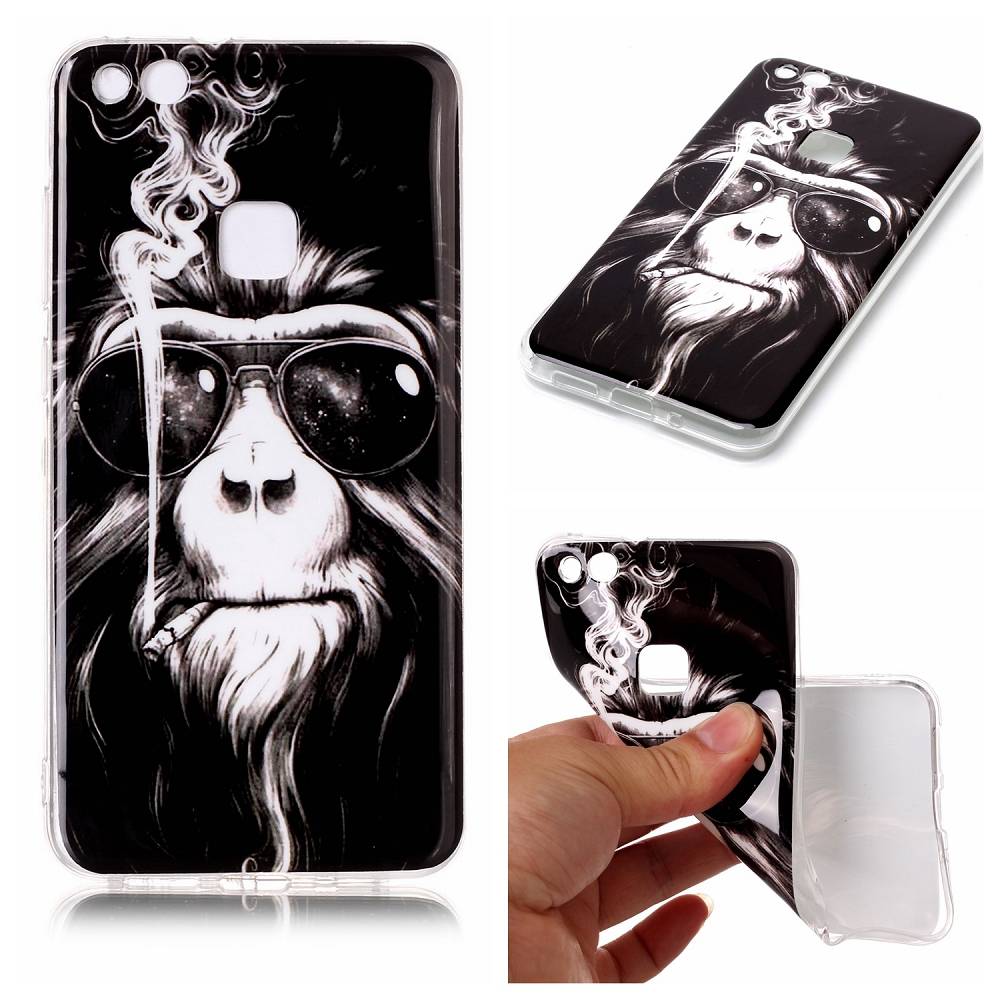 Silikoncase Motiv 6 Ultradünn Hülle für Huawei P10 Lite Tasche Cover Schutz Neu