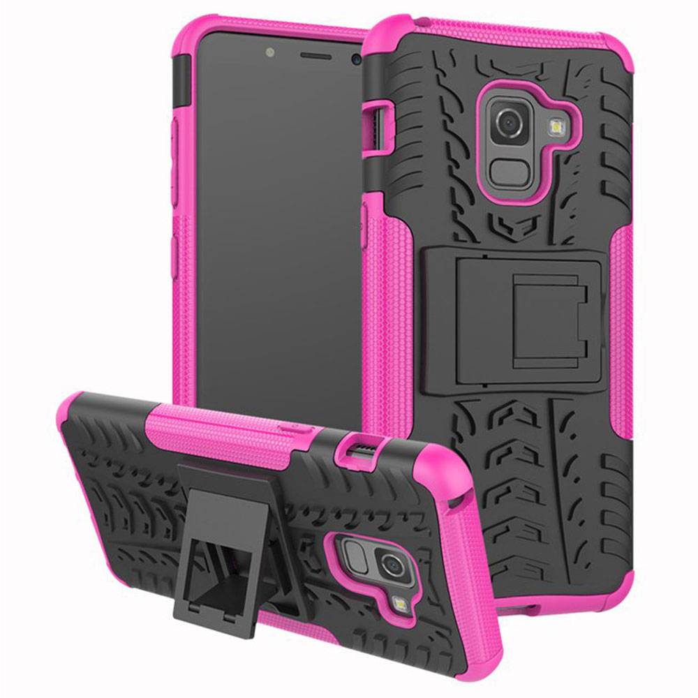 Hybrid Case 2teilig Outdoor Pink für Samsung Galaxy A8 A530F 2018