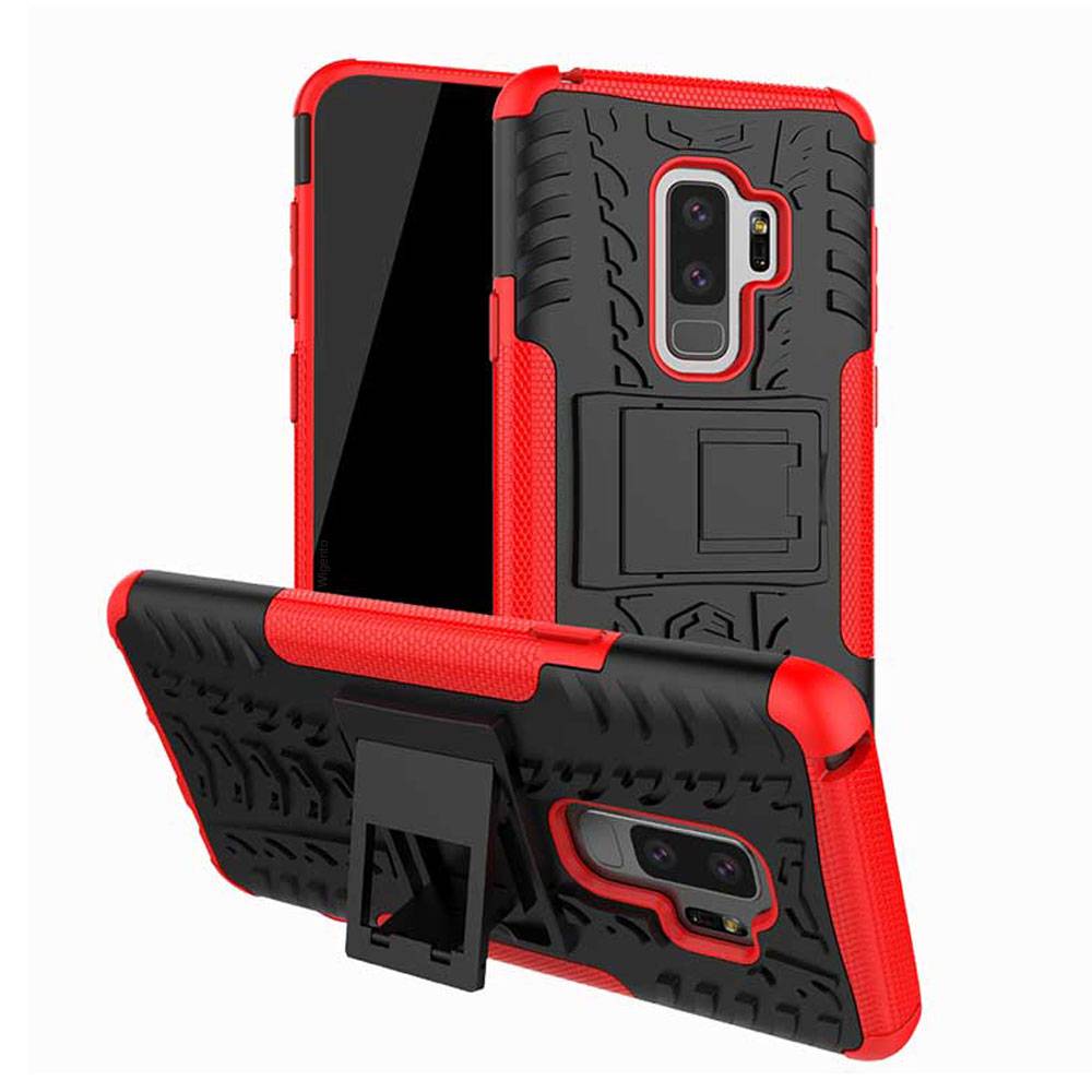 Hybrid Case 2teilig Outdoor Rot für Samsung Galaxy S9 G960F Tasche Hülle