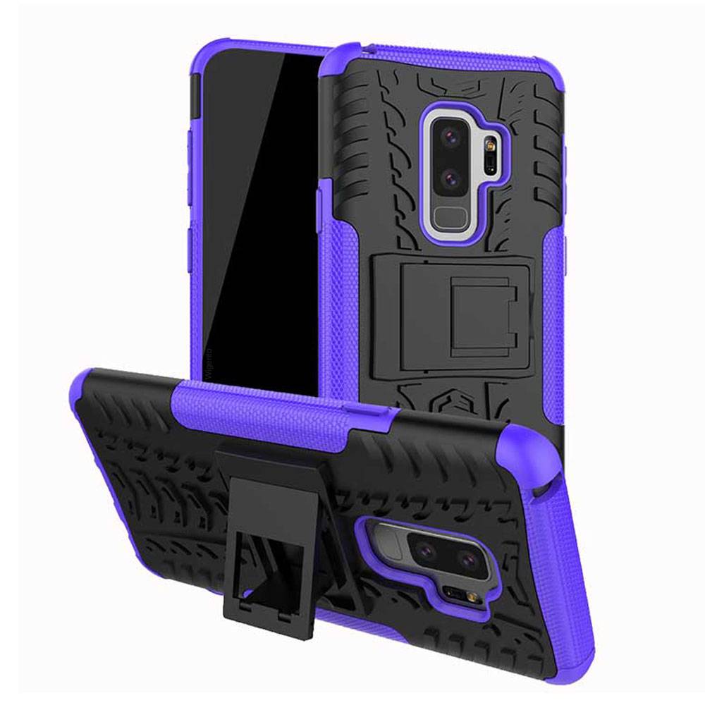 Hybrid Case 2teilig Outdoor Lila für Samsung Galaxy S9 G960F Tasche Hülle