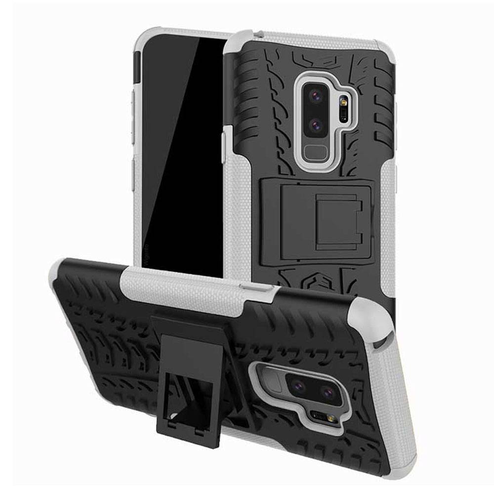 Hybrid Case 2teilig Outdoor Weiß für Samsung Galaxy S9 Plus G965F Tasche Hülle