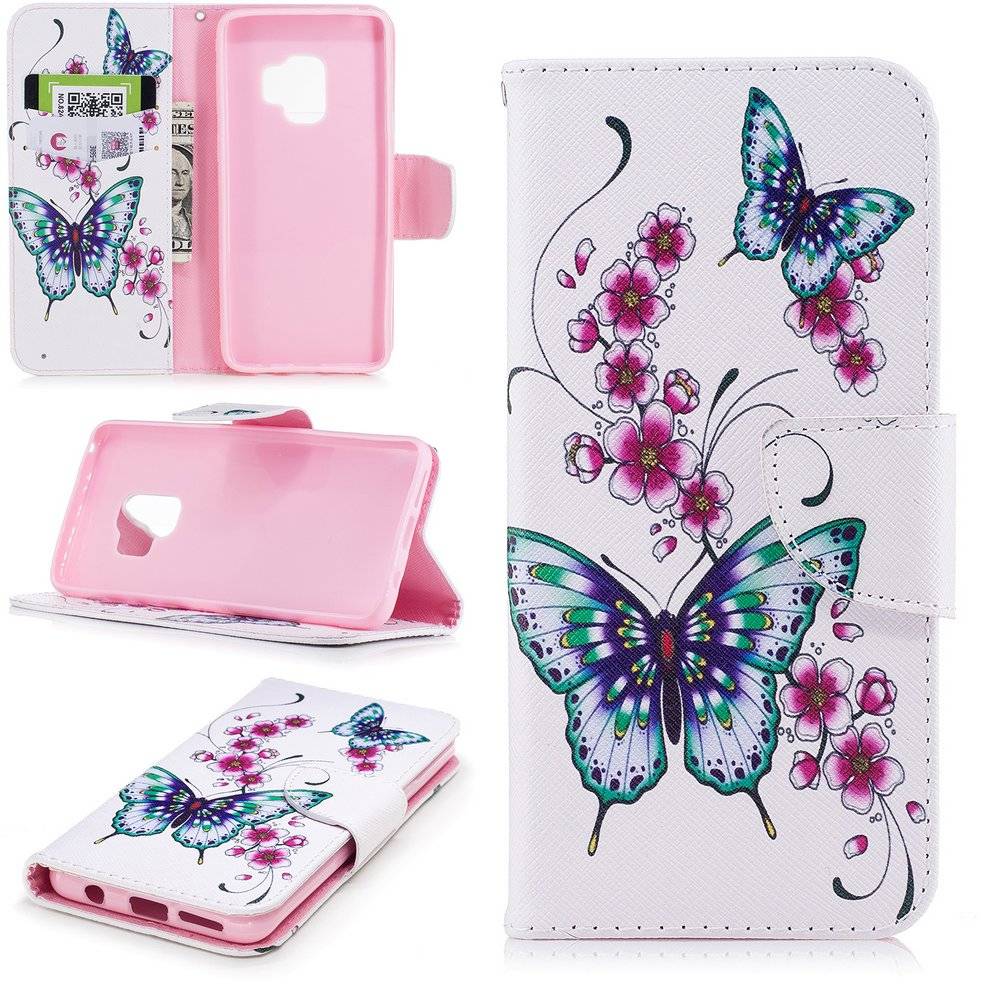Tasche Wallet Motiv 27 für Samsung Galaxy S9 Plus G965F Schutz Hülle Case Cover Etui Neu