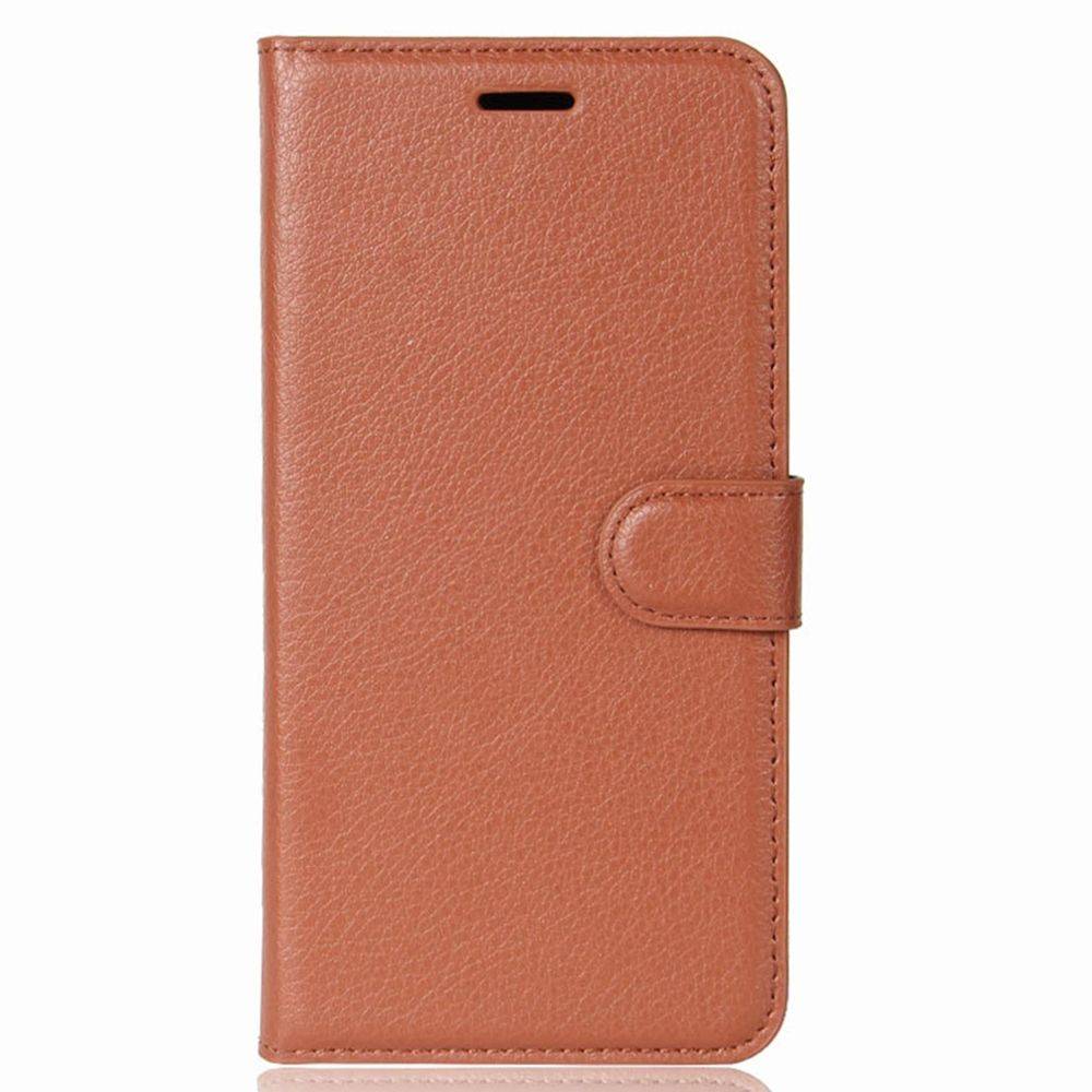 Tasche Wallet Premium Braun für Sony Xperia XA2 Schutz Hülle Case Cover Etui Neu