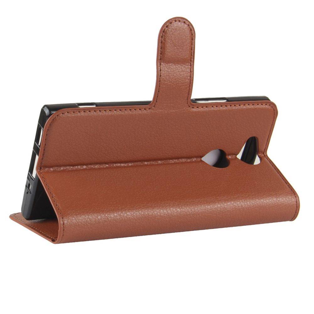 Tasche Wallet Premium Braun für Sony Xperia XA2 Schutz Hülle Case Cover Etui Neu