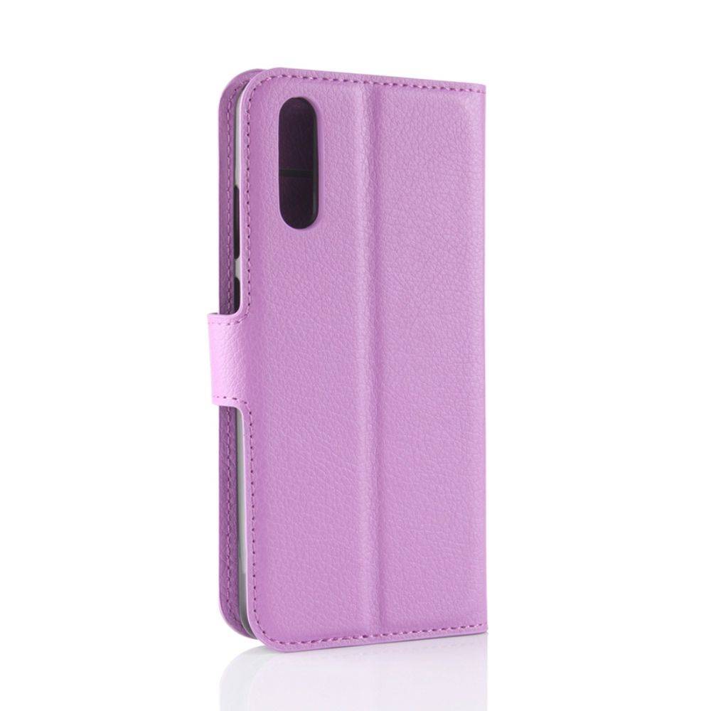 Tasche Wallet Premium Lila für Huawei P20 Schutz Hülle Case Cover Etui Neu Zubehör