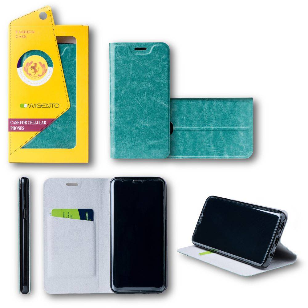 Für Huawei P20 Lite Flip / Smart Cover Blau Schutzhülle Cover Etui Tasche Hülle Neu Case