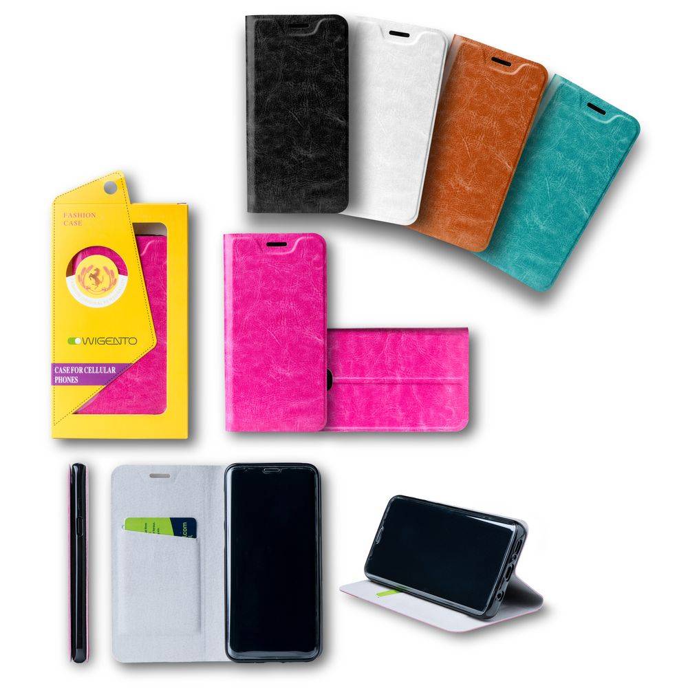 Für Huawei P20 Pro Flip / Smart Cover Schwarz Schutzhülle Cover Etui Tasche Hülle Neu Case