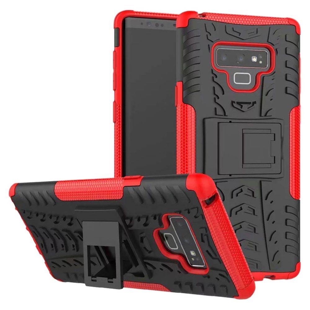 Für Samsung Galaxy Note 9 N960 N960F Hybrid Case 2teilig Outdoor Rot Tasche Hülle Cover Schutz