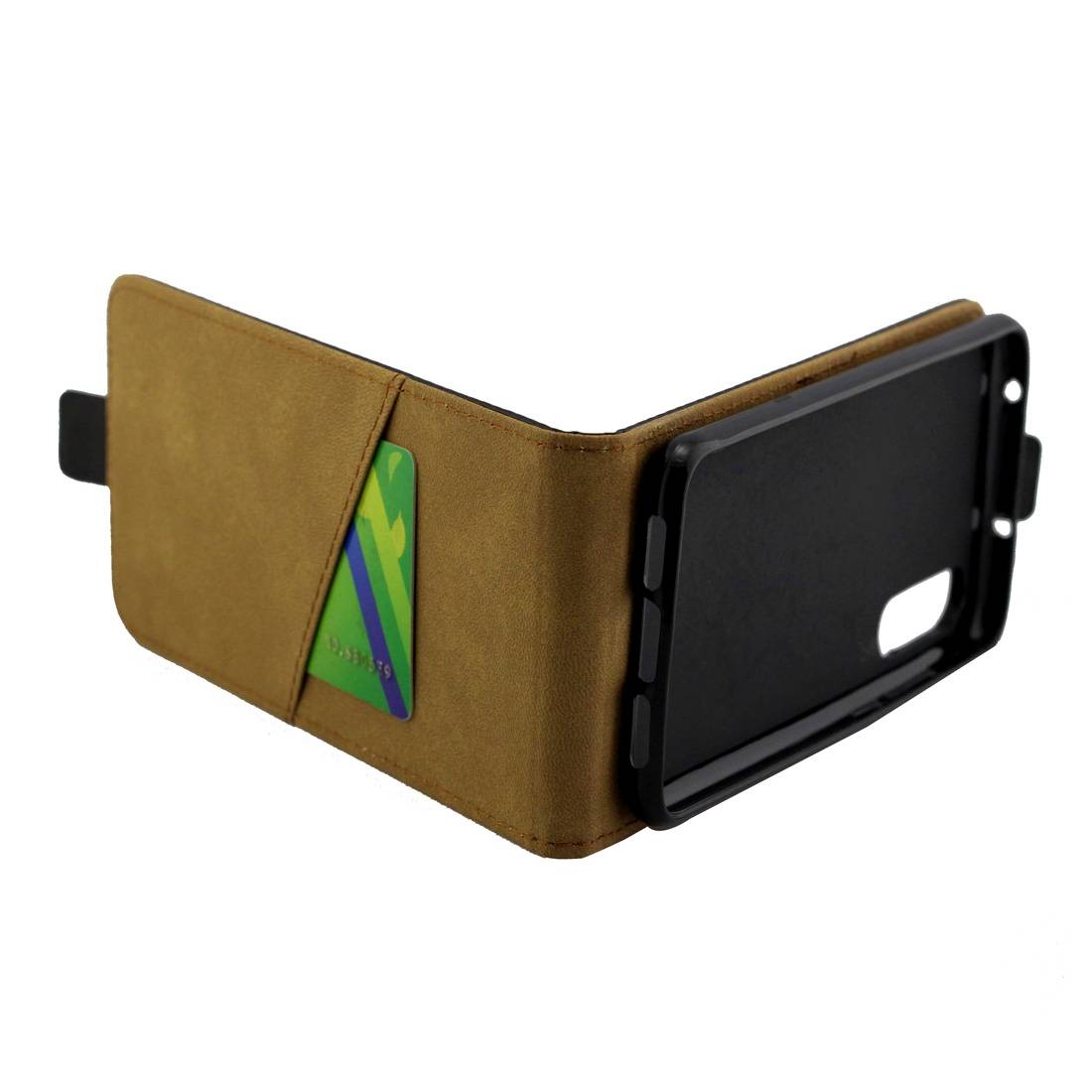 Fliptasche Premium Schwarz für Huawei P20 Pro Hülle Case Cover Schutz Zubehör Etui Neu