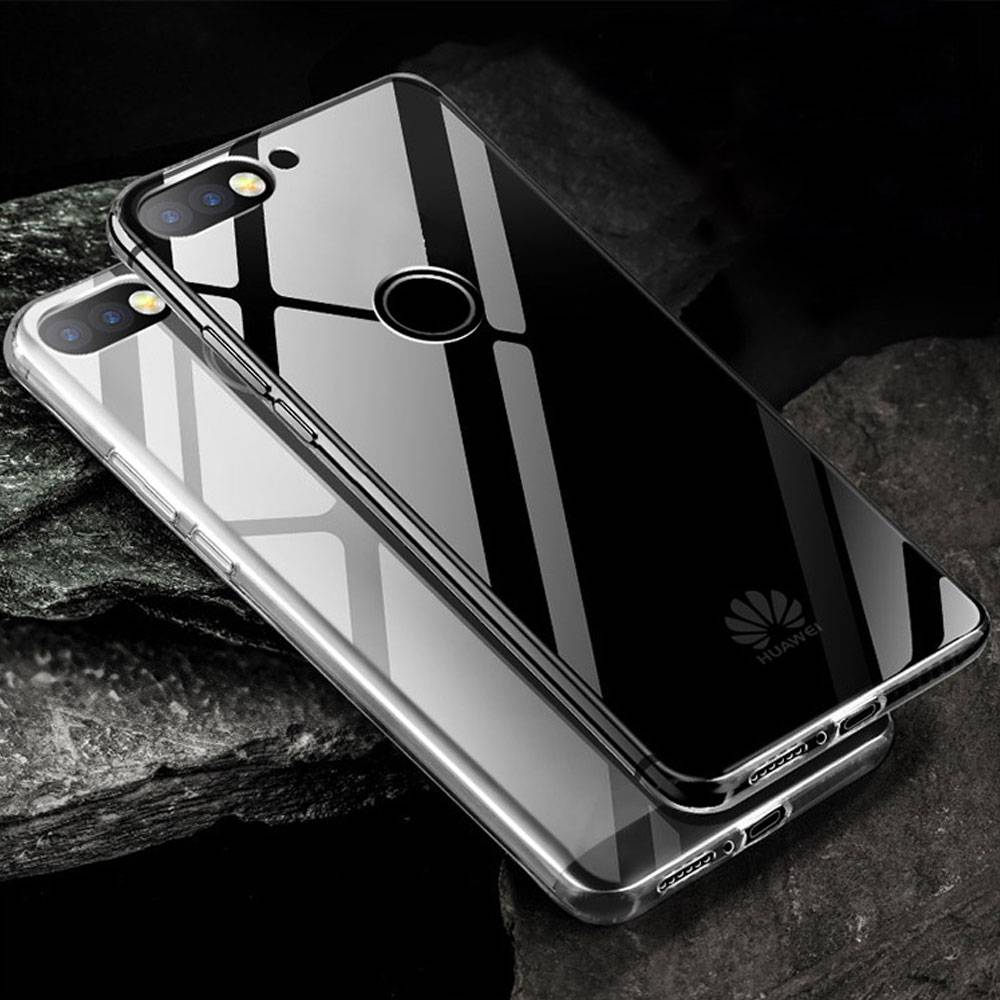 Für Huawei Y5 2018 Silikoncase TPU Schutz Transparent Tasche Hülle Cover Etui Zubehör Neu