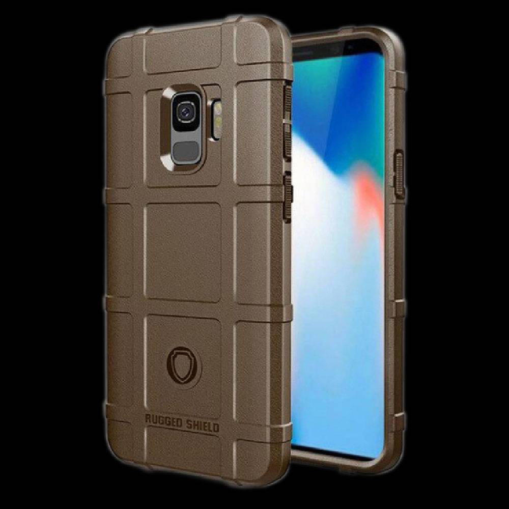 Für Samsung Galaxy S9 Plus G965F Shield Series Outdoor Braun Tasche Hülle Cover Schutz Neu