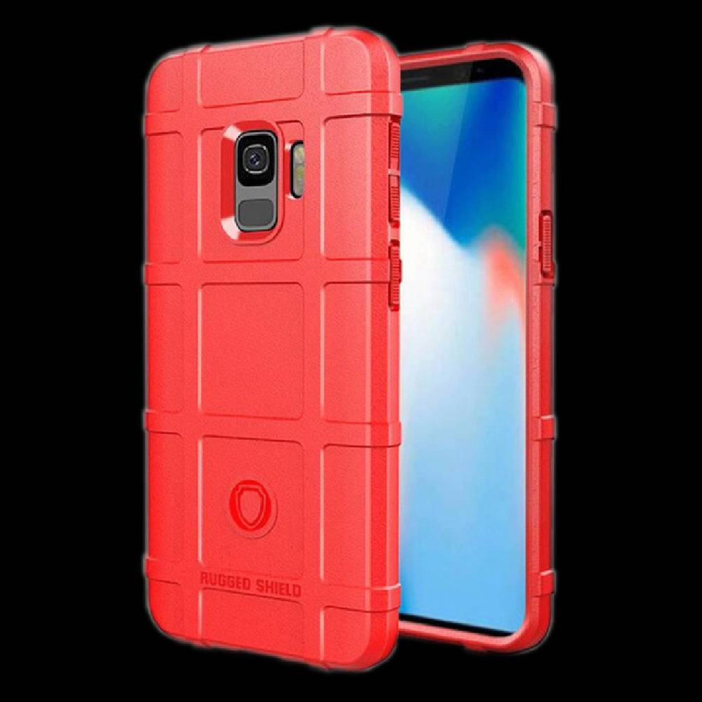 Für Samsung Galaxy S9 Plus G965F Shield Series Outdoor Rot Tasche Hülle Cover Schutz Neu