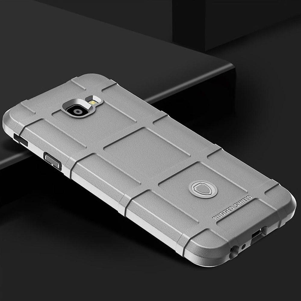 Für Samsung Galaxy J4 Plus J415F Shield Series Outdoor Grau Tasche Hülle Cover Schutz Neu