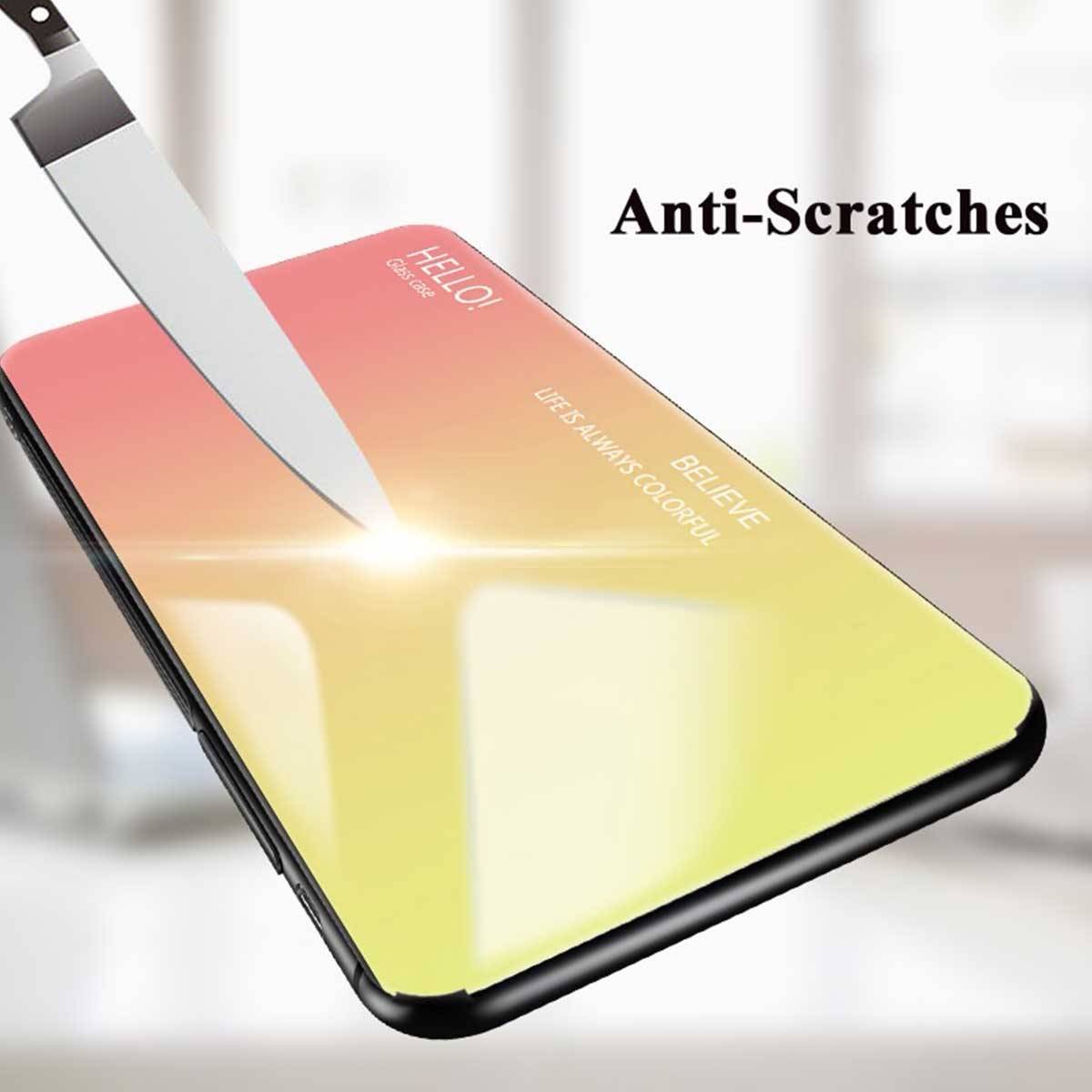 Für viele Smartphone Modelle Effekt Design Color Glas Tasche Case Hülle Cover
