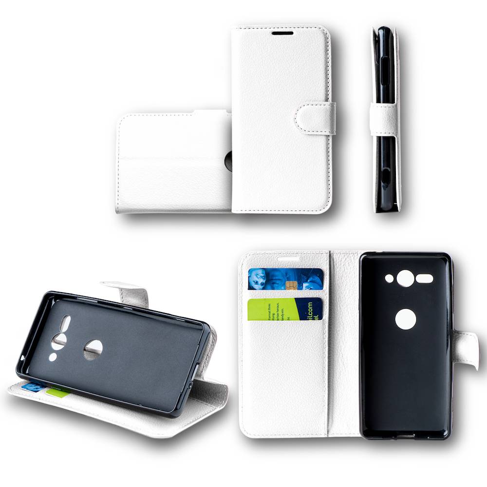 Für Huawei P Smart 2019 / Honor 10 Lite Tasche Wallet Premium Weiß Schutz Hülle Case Cover Etui Neu Zubehör