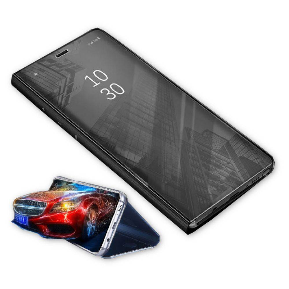 Für Huawei P30 Pro Clear View Spiegel Mirror Smartcover Schwarz Schutzhülle Cover Etui Tasche Hülle Neu Case Wake UP Funktion