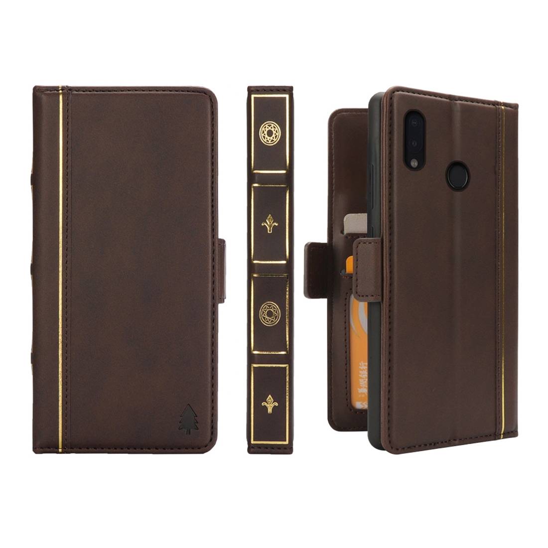 Für Huawei P20 Lite Kunstleder Tasche Book Motiv 30 Schutz Hülle Case Cover Etui Neu