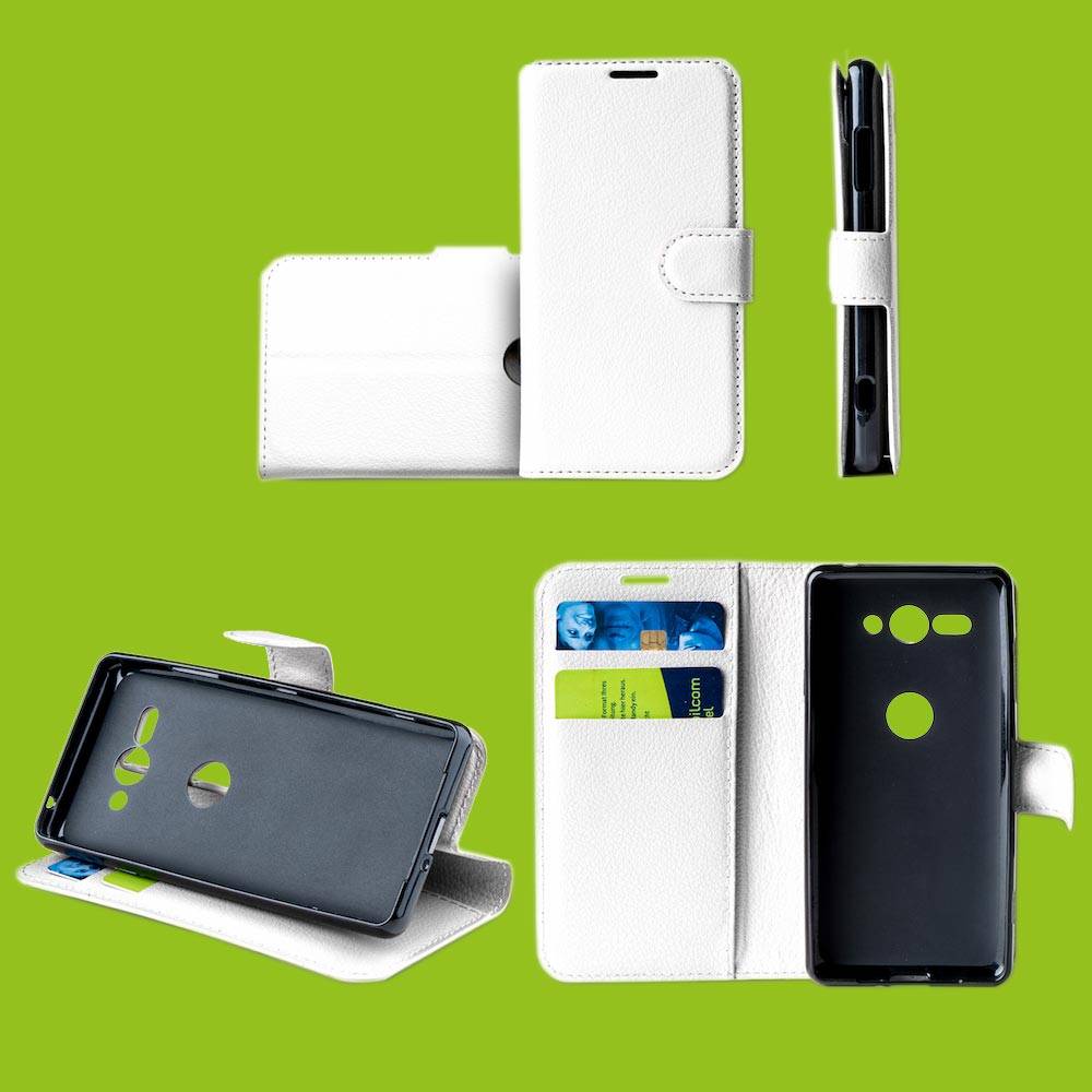 Für Samsung Galaxy M20 6.3 Zoll Tasche Wallet Premium Weiß Schutz Hülle Case Cover Etui Neu Zubehör