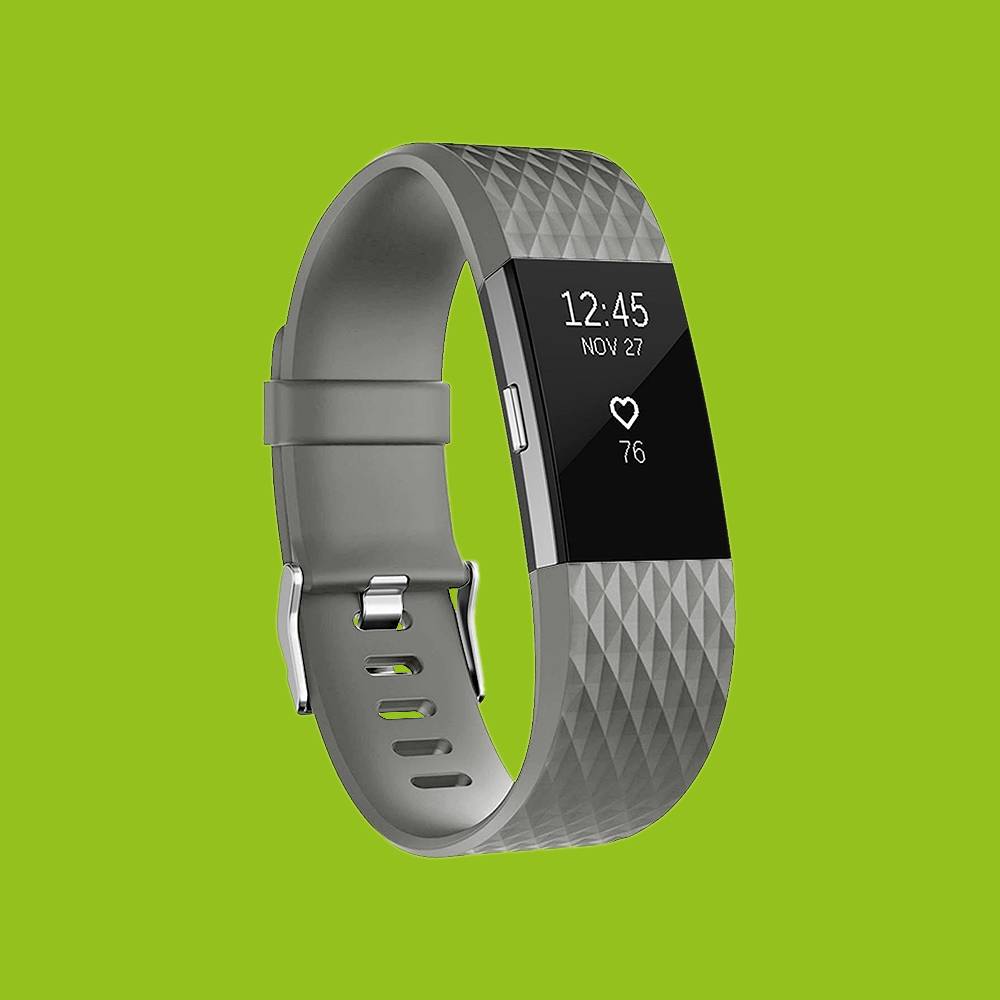 Für Fitbit Charge 2 Kunststoff / Silikon Armband für Männer / Größe L Grau Uhr