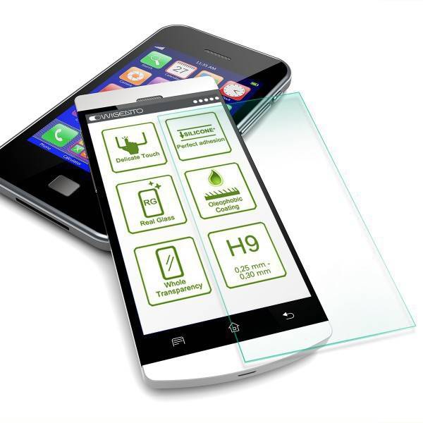 Für Wiko Y60 Silikoncase TPU Transparent + 0,26 H9 Glas Tasche Hülle Schutz Cover