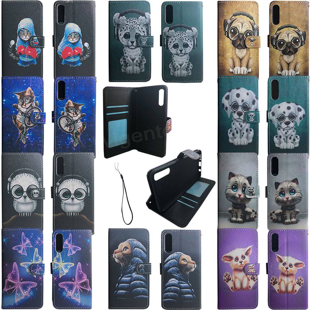 Für Samsung Smartphones Motiv Muster Tasche Kunst-Leder Hülle Etuis Cover