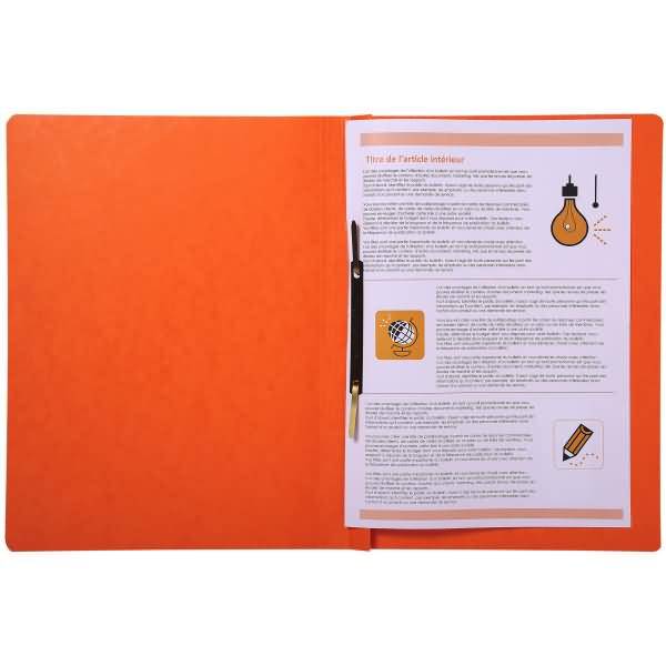 Schnellhefter A4 Karton orange