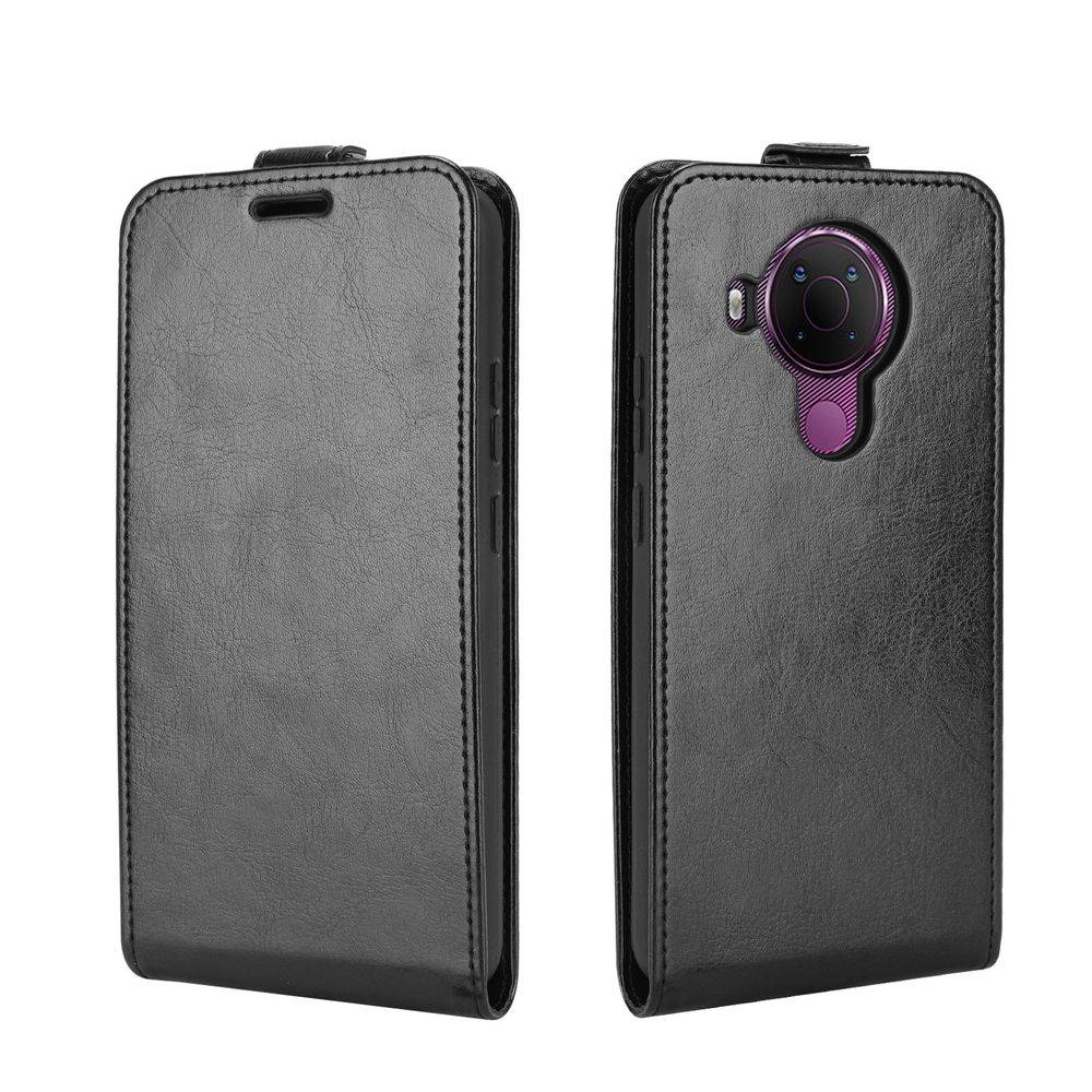 Fliptasche Premium Schwarz für Nokia 5.4 Hülle Case Cover Schutz Zubehör Etui Neu